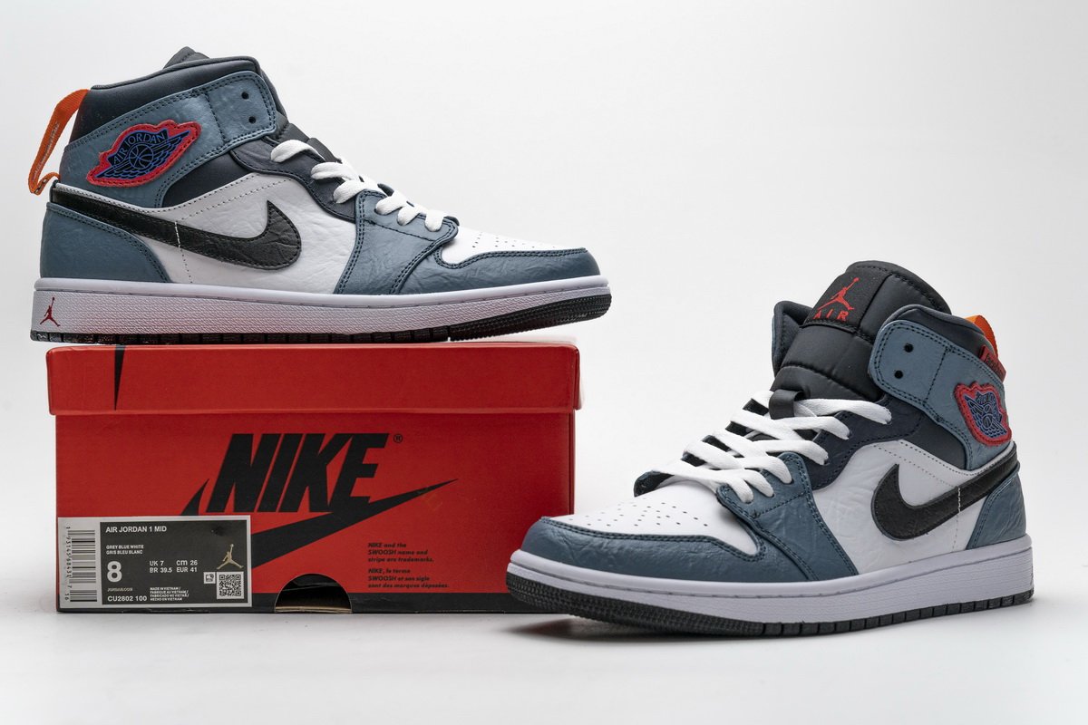 CU2802-100 Air Jordan 1 Mid Facetasm Blue Teal - Image 4
